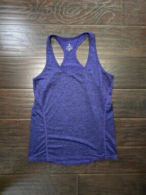 Icyzone Womens Stretchy Purple Racerback Tank Top XL